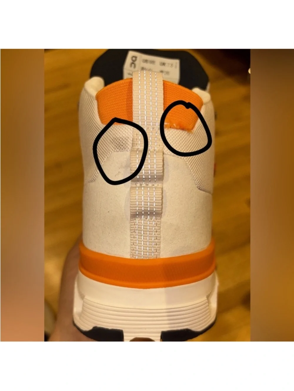 On Running Cloudtrax White&Orange and hiking shoes M 8